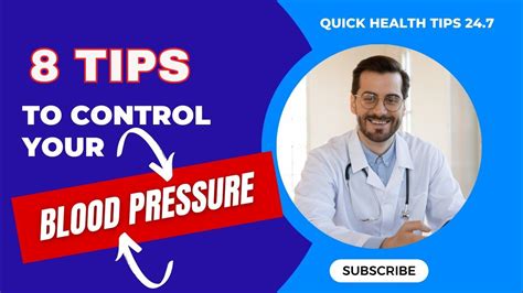 8 Tips To Control Your Blood Pressure Youtube