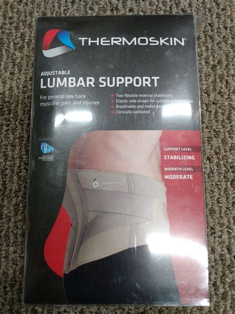 Thermoskin Lumbar Back Support Beige Medium 609580842279 Ebay