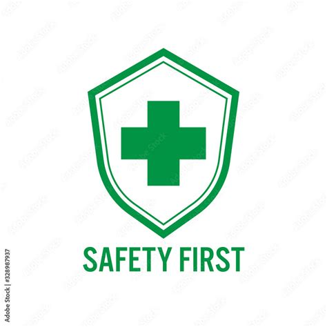 Shield Vector Icon For Safety First Concept Stock Vector Adobe Stock