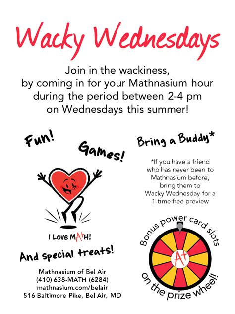 Introducing Wacky Wednesdays
