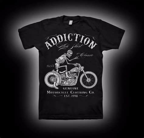 2018 New Summer Cotton Cool Design 3d Tee Shirts Biker T Shirt