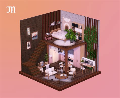 Myshunosun Feeling Pink 🌷a Dollhouse Built Using My Cc