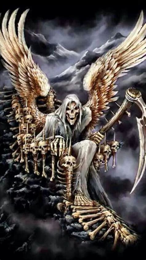 Throne Of Skullz Grim Reaper Art Grim Reaper Grim Reaper Tattoo