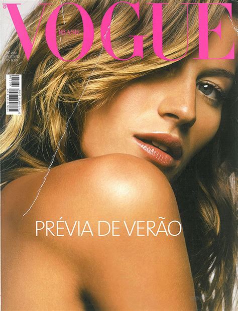 Gisele Bundchen By Bob Wolfenson Vogue Brazil August 2002 Vogue Brasil Vogue Brazil Gisele