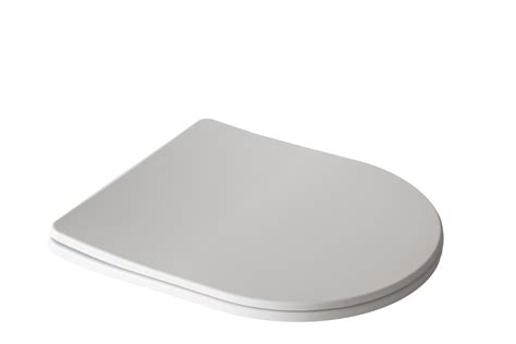 D Shaped Ultra Slim Design Urea Toilet Seat For Wall Hung Toilet Towl
