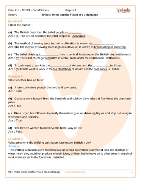 Ncert Solutions For Class 8 Social Science History Our Pasts 3 Chapter 4