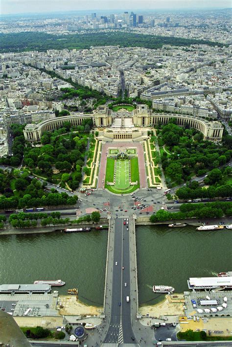 The Trocadero From The Eiffel Tower ~ Paris France Cidade