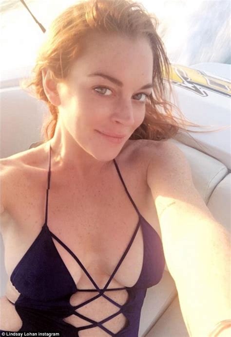 Lindsay Lohan In Lace Up Swimsuit On Instagram During Holiday With Fiancé Egor Tarabasov Daily