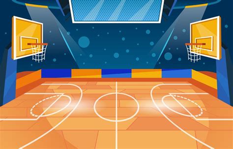 Cartoon Basketball Court Basketball Court Preview Dekorisori