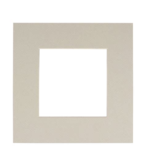 Grey Acid Free 12x12 Picture Frame Mats With White Core Bevel Cut For