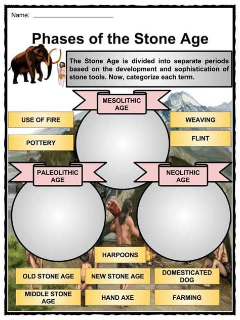 Stone Age Worksheets For Kids