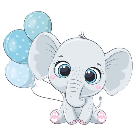 Elephant Baby Shower Clipart Png Jpeg Eps Elephant Baby Etsy Baby