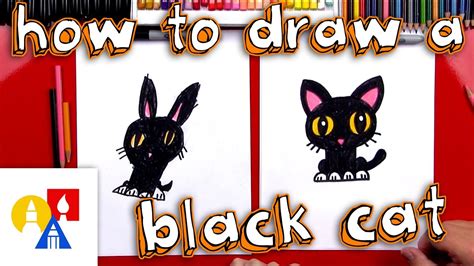 After you finish your cat drawings why not color them in like this! How To Draw A Cartoon Black Cat - YouTube