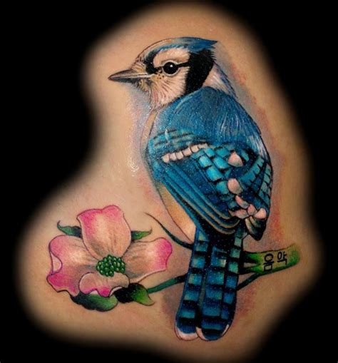 Bluejay Tattoo By Krystof Bluenote Tattoo Las Vegas Nv