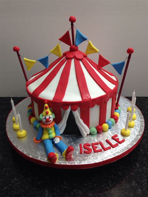 Circus And Clown Clown Cake Birthday Candles Candles