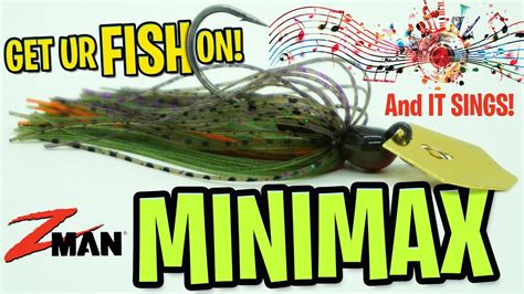 The Zman Fishing Minimax Sings Bass Fishing Bladed Jig Chatterbait