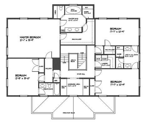 See more ideas about house plans, house, house floor plan 500007vv: Classical Style House Plan - 4 Beds 3.5 Baths 3000 Sq/Ft ...