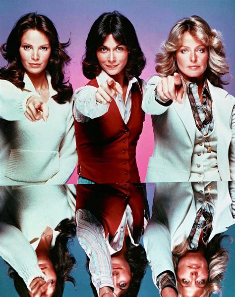 Farrah Fawcett Jaclyn Smith And Kate Jackson In Charlies Angels