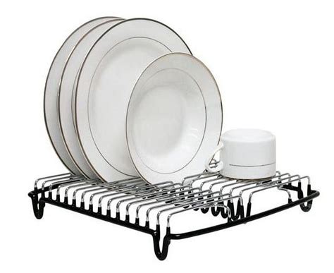 Real Home Innovations Deluxe In Sink Dish Rack Chrome And Black