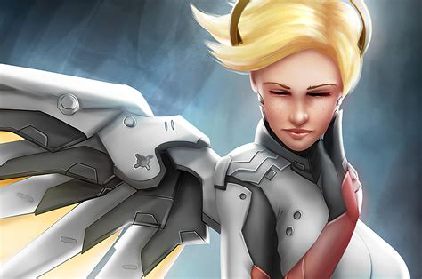 2560x1700 Mercy Overwatch Artworks 4k Chromebook Pixel Hd 4k Wallpapers