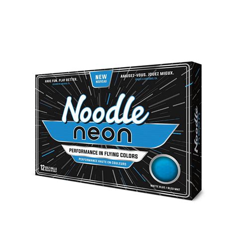 Noodle Neon Golf Balls Matte Blue 12 Pack