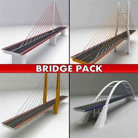 Suspended Bridge Pack Collection By Kr3atura 3docean Bridge Structure