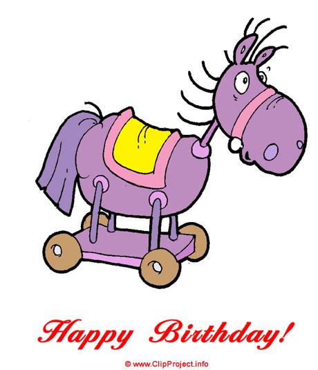 Horse Toy Clip Art Happy Birthday Clip Art Free