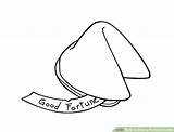 Fortune Cookie Drawing Outline Draw Google Poke Chinese Choose Board sketch template