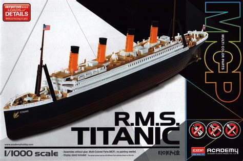 Toys And Hobbies Multi Color Parts Titanic Mcp Plastic Model Kit 11000