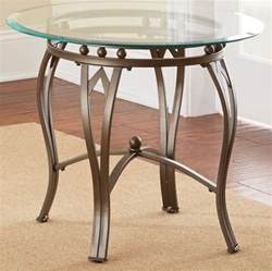 Madrid Round Glass Top End Table From Steve Silver Sr250ebb Sr250etb Coleman Furniture