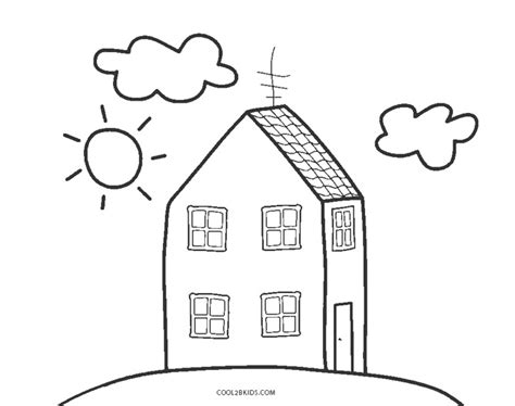 A house is generally a building that is a place for habitation by human beings. Free Printable House Coloring Pages For Kids