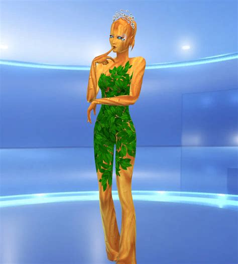 Leaves On Body And Leaves Dress Mm Hd Sims 4 Dresses Sims 4
