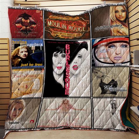 Christina Aguilera Albums Quilt Blanket Featured Quilts