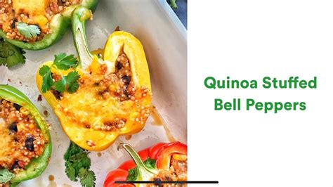 Southwestern Quinoa Stuffed Bell Peppers Youtube