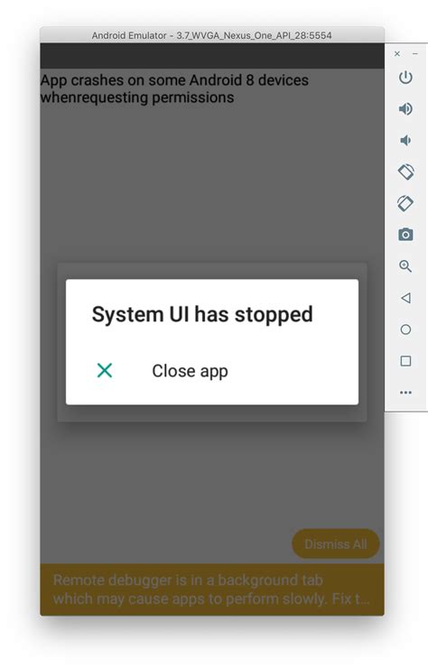 Applications with more or less any function, from any developer, are crashing repeatedly and without how to fix the recent app crashes. Android app crashes immediately on requesting permissions on Android Oreo (8) · Issue #25981 ...