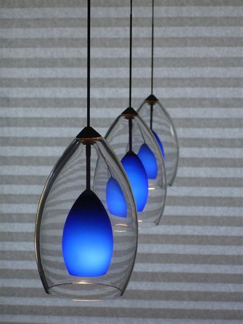 Cobalt Blue Pendant Lights Kitchen