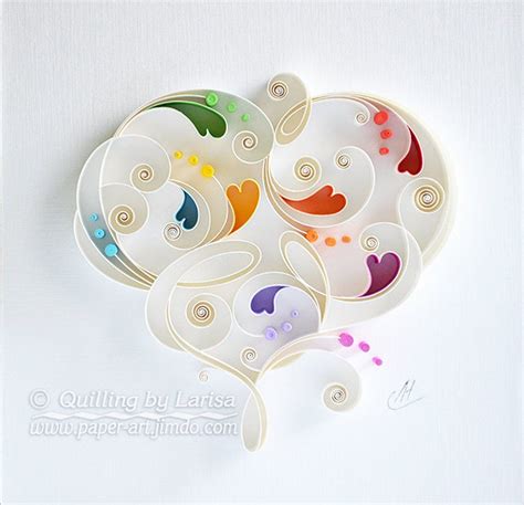 Quilled Paper Art Love Is Paper Wall Art Love Heart Etsy Uk