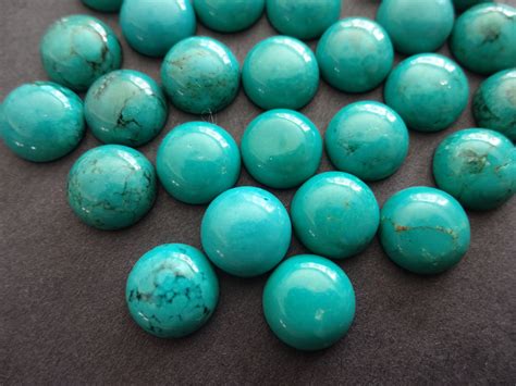 10x5mm Natural Turquoise Gemstone Cabochon Dyed Sinkiang Turquoise