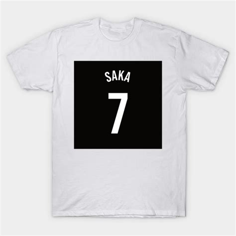 Bukayo Saka Away Kit 202223 Season Bukayo Saka T Shirt Teepublic