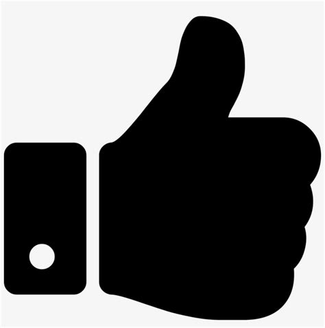 Thumbs Up Icon Symbol Vector Thumb Icon Transparent Png X
