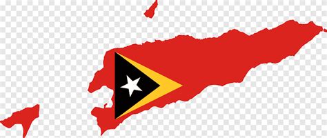 Dili Flag Of Timor Timor Portoghese Mappa Vuota Nazione Mappa Vuota