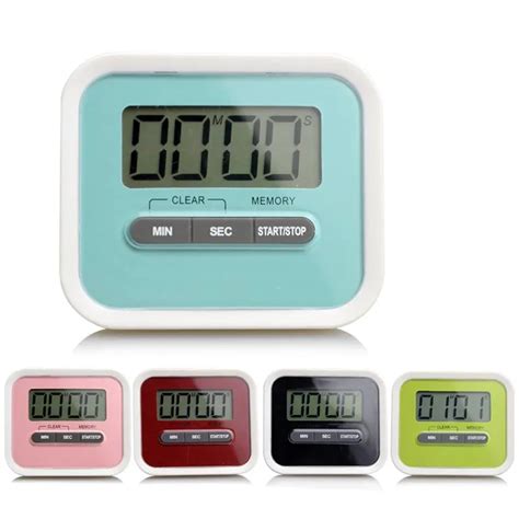 Timer Kitchen Cooking 99 Minute Digital Lcd Alarm Clock Medication