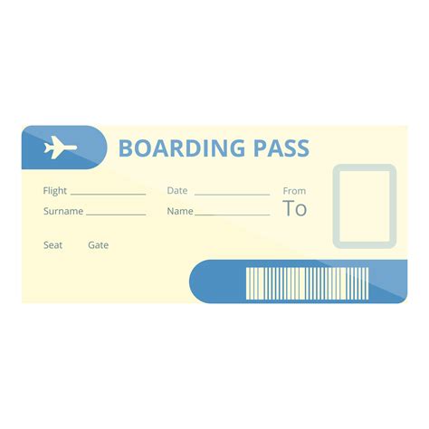 Paper Boarding Pass Icon Cartoon Style 14335054 Vector Art At Vecteezy