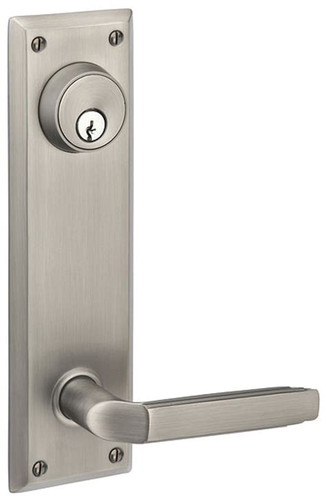 Emtek Modern Keyed Sideplate Lock Universal Iron Doors