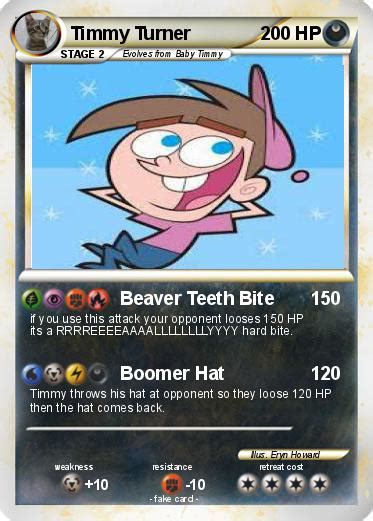 Pokémon Timmy Turner 76 76 Beaver Teeth Bite My Pokemon Card