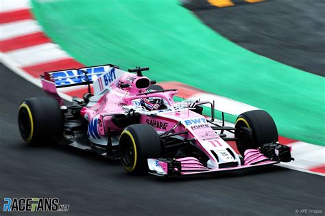 Sergio pérez es piloto mexicano del red bull racing f1 team. Sergio Perez, Force India, Circuit de Catalunya, 2018 ...
