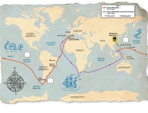 Map Magellans Voyage Gore Map Showing Ferdinand Magellans Photos My