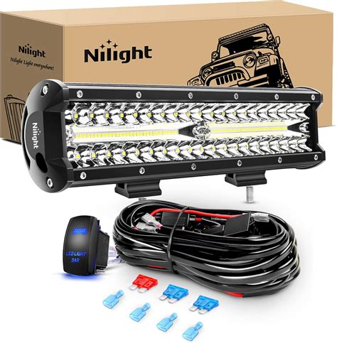 Buy Nilight 12inch 300w Led Light Bar Triple Row Flood Spot Combo