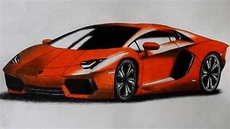 Lamborghini Aventador Drawing Time Lapse Youtube