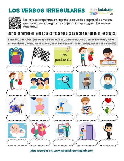 Conjugacion Verbos Español Para Imprimir Urgente E Importante Spanish